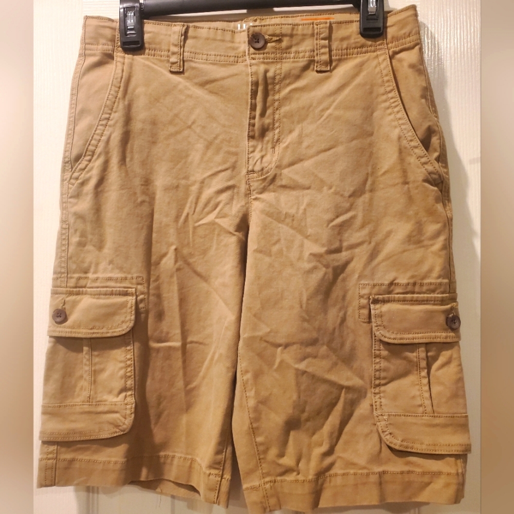 Urban Pipeline 6 Pocket Cargo Shorts Khaki SuperFlex waistband NWOT!